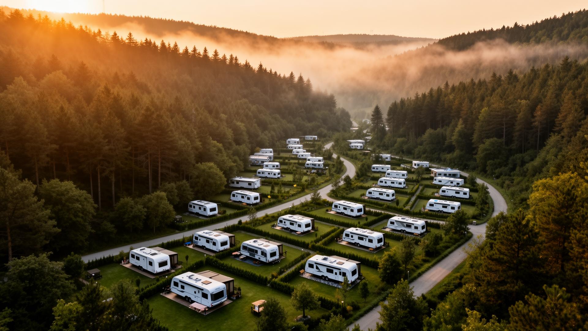 Rota İnceğiz Karavan Park drone manzarası